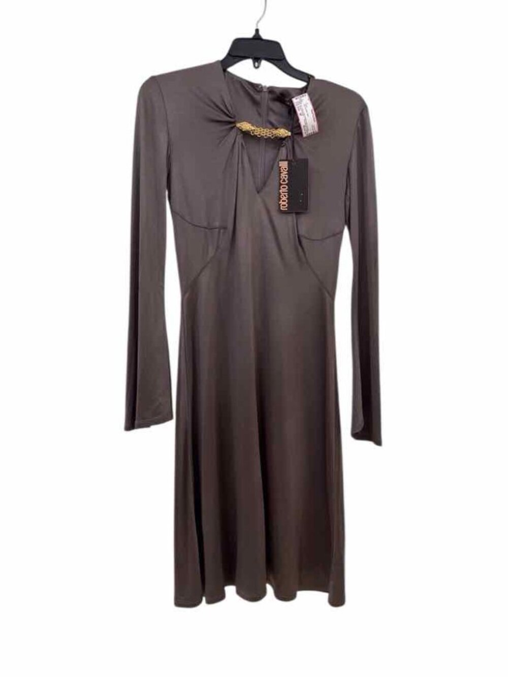 Roberto Cavalli Gray Size 40 Dress